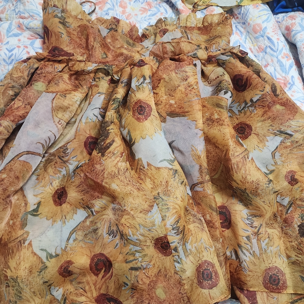 Van gogh rose bud dress
